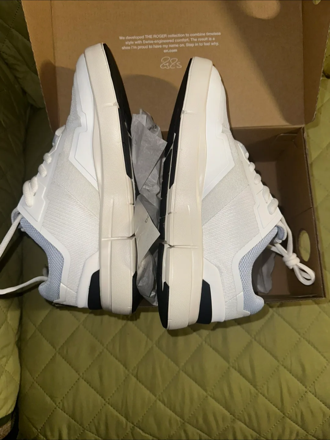 On The Roger Clubhouse White Sneakers thumbnail