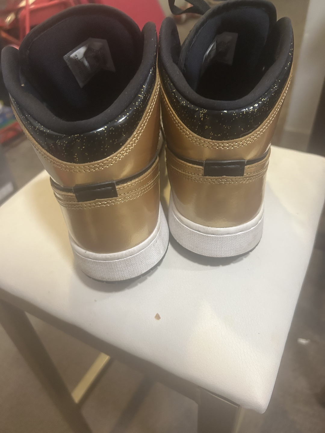 Jordan Air 1 Mid Gold/Black Sneakers - photo 2