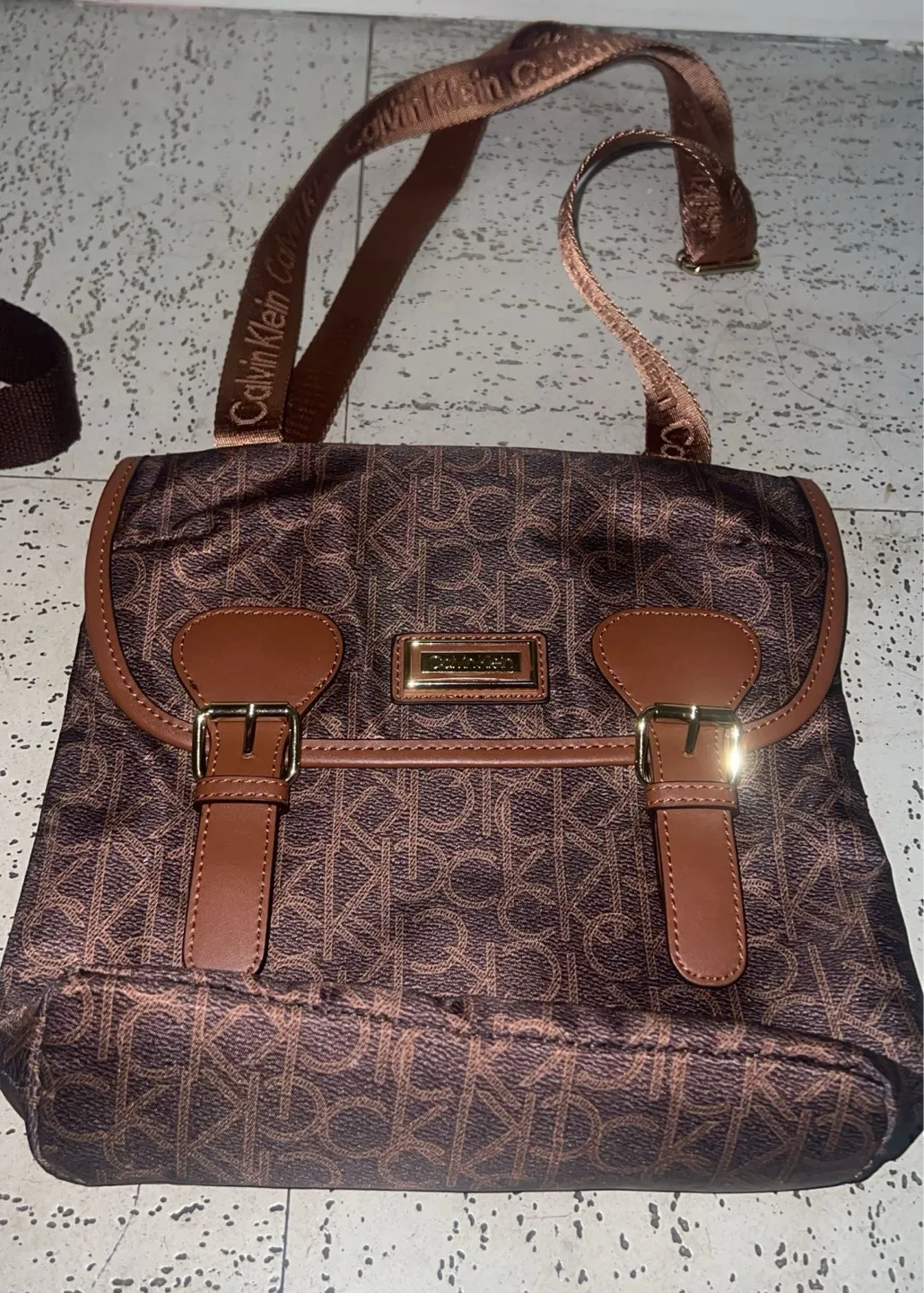 Calvin Klein Brown Satchel thumbnail
