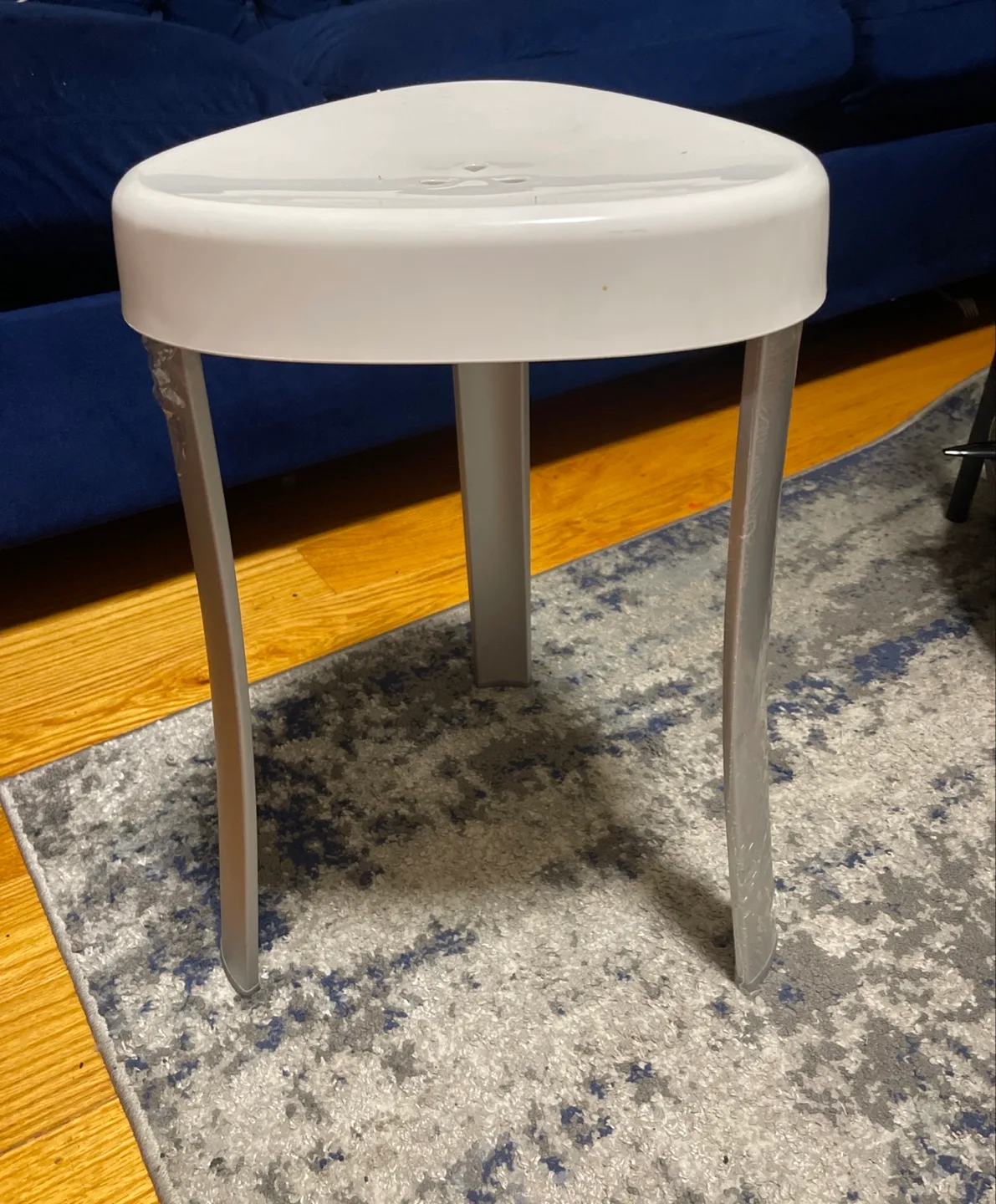 🎉MOVING SALE🎉 White Shower Stool thumbnail