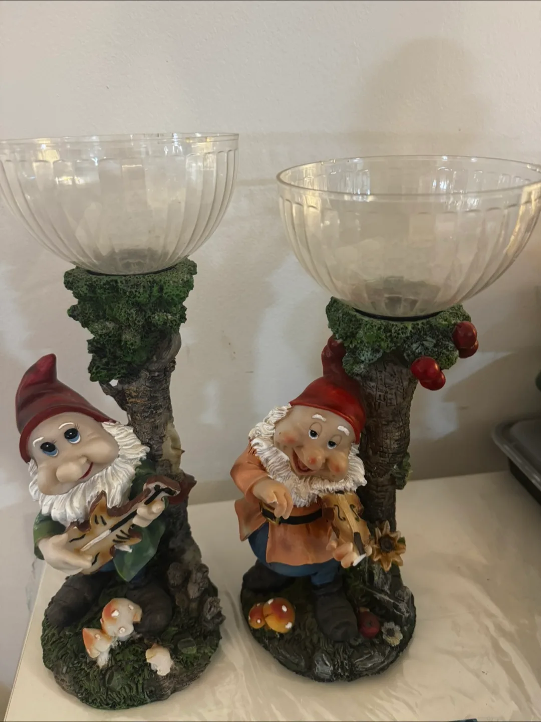Gnome Candle Holders - Set of 2 thumbnail
