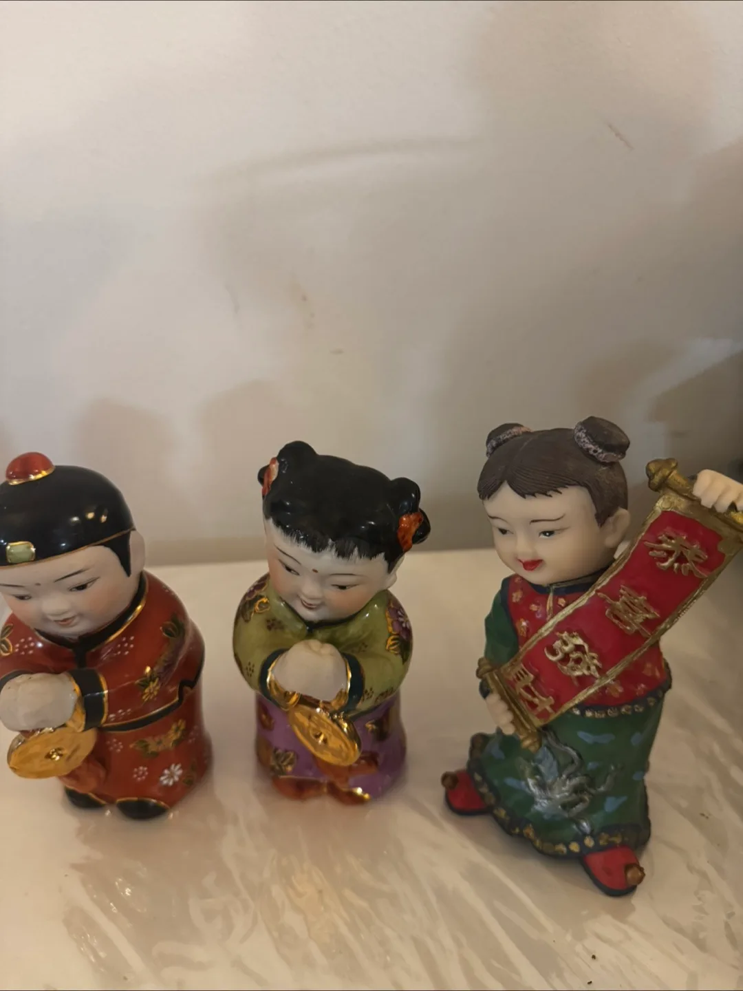 Vintage Chinese Boy and Girl Figurines thumbnail