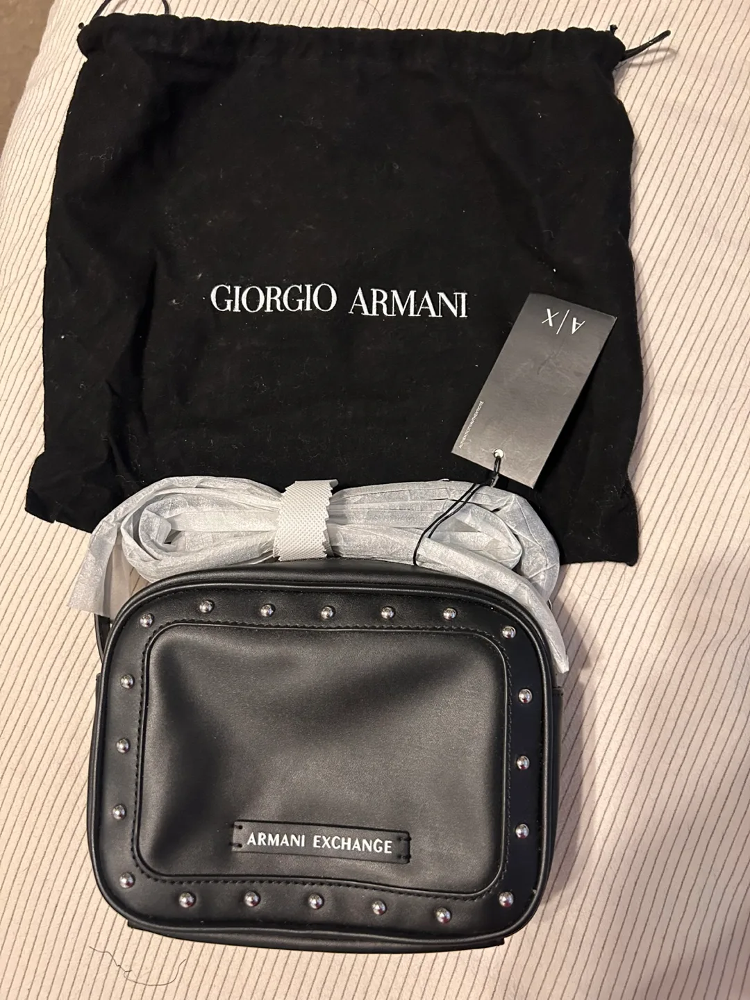 New Armani Exchange Black Crossbody Bag thumbnail