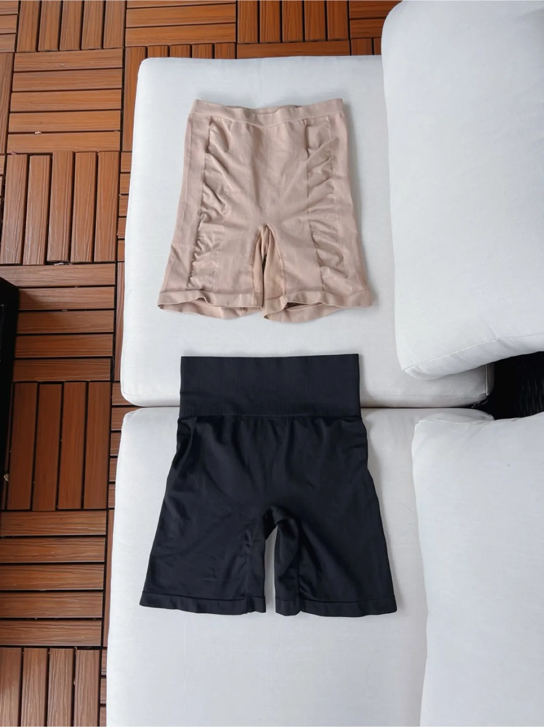 Shapewear Shorts - Beige and Black thumbnail