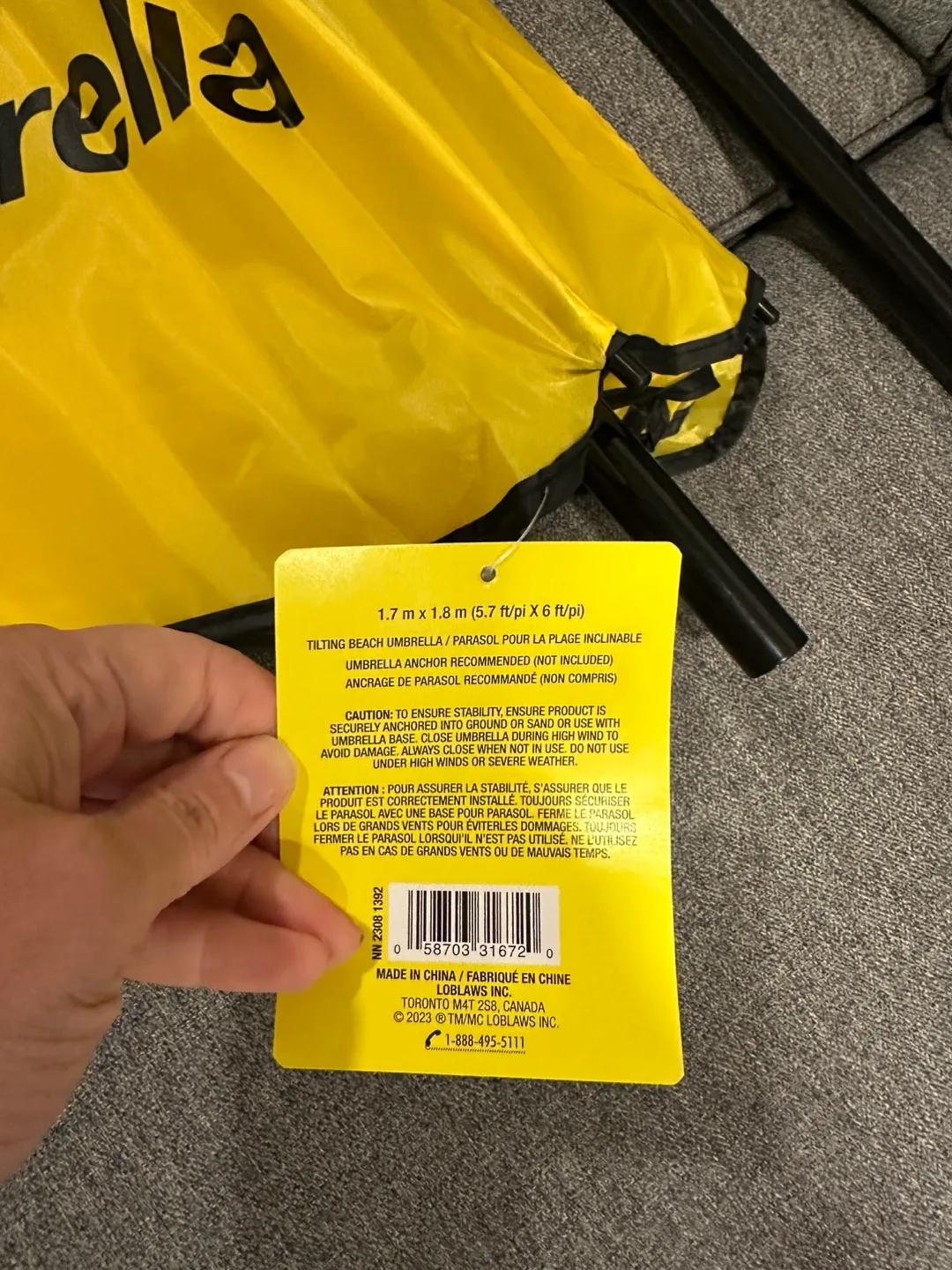 No Name Brand Beach Umbrella  -New image indicator(2)