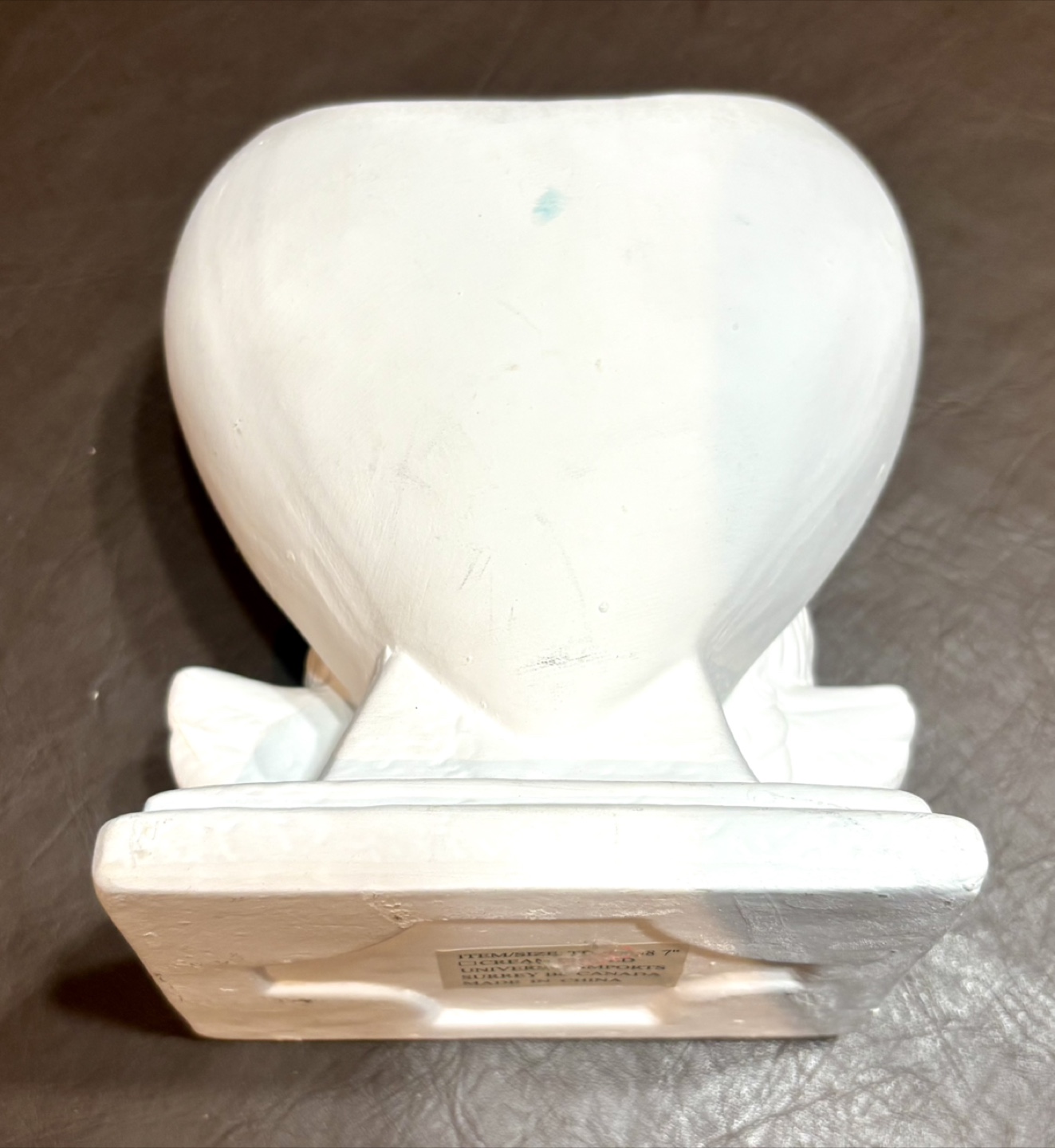Angel Heart Ceramic Vase, ready to paint. - photo 3