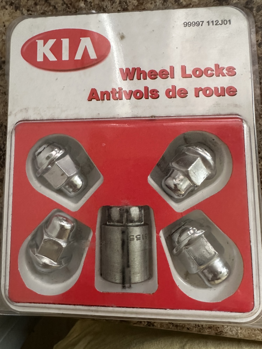 KIA Wheel Locks Antivols de Roue