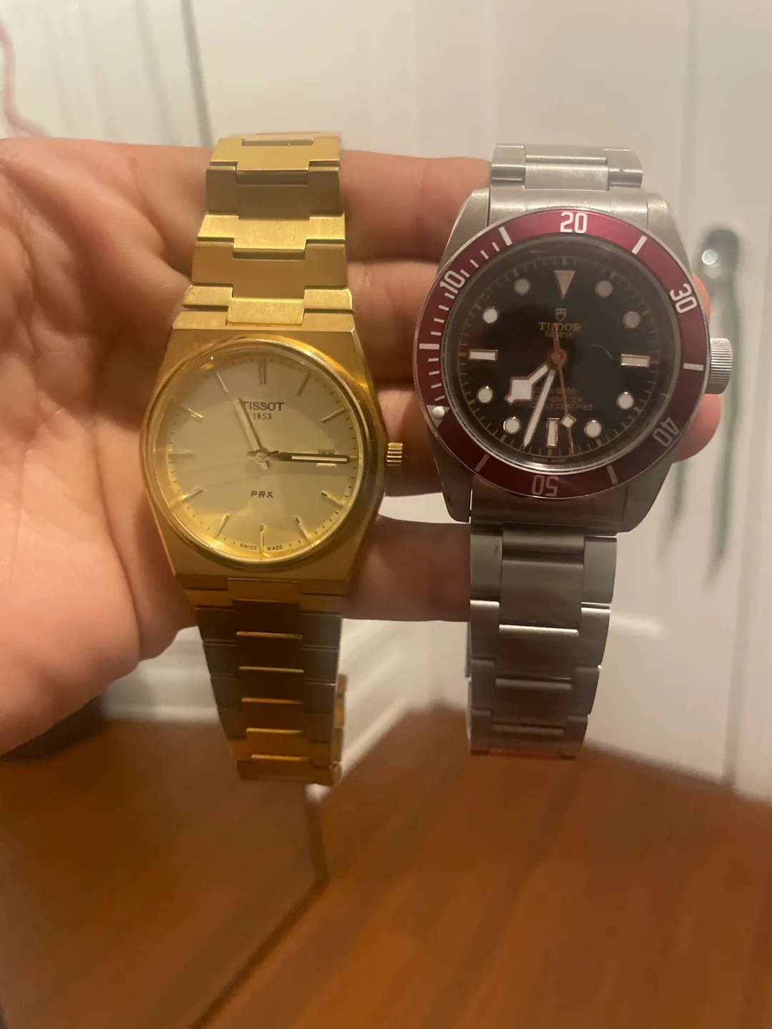 Tissot PRX Gold & Tudor Black Bay Watch thumbnail