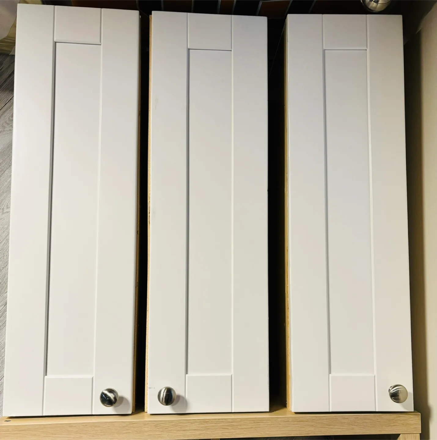 White Cabinets - Set of Three