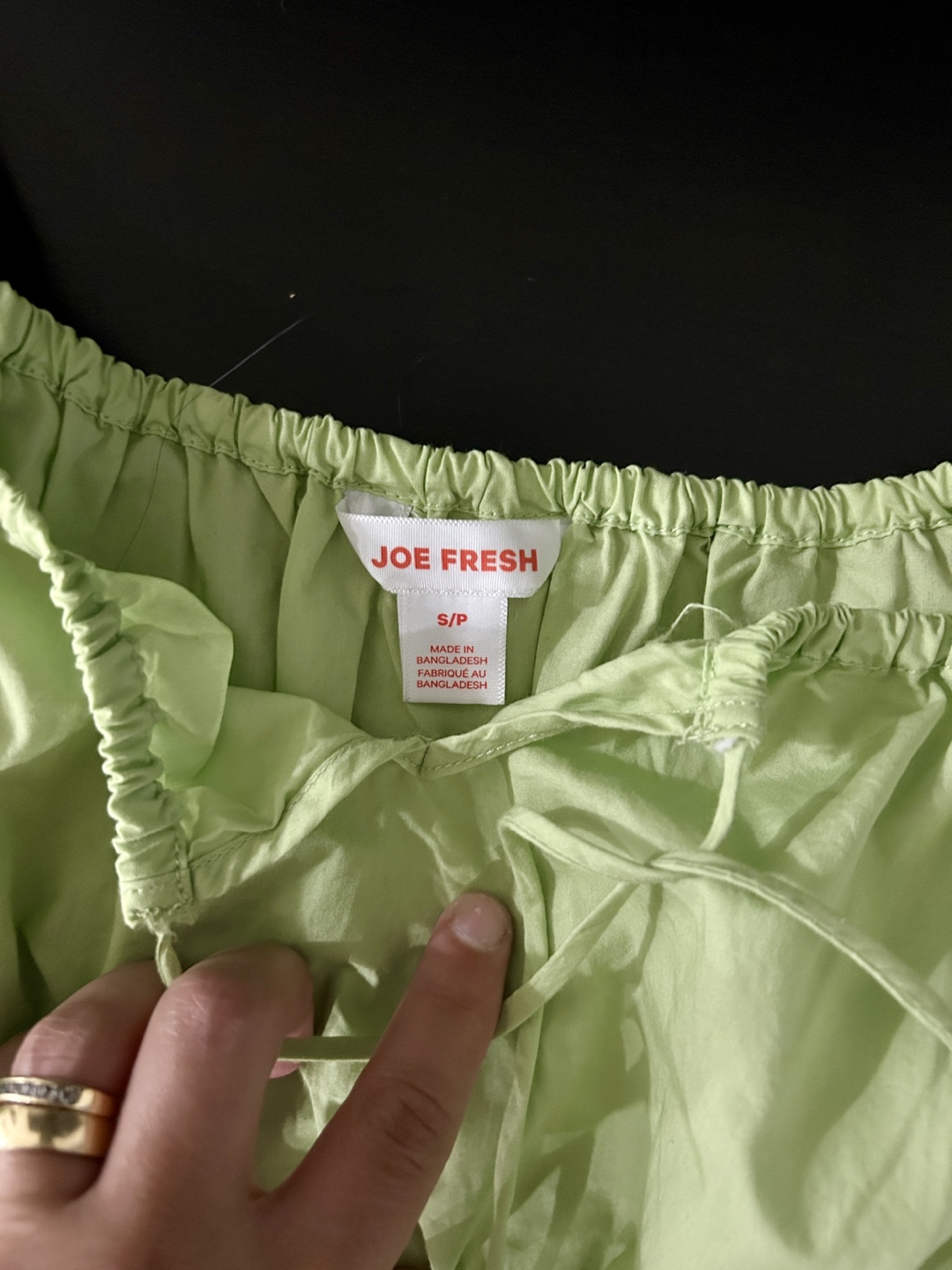 Joe Fresh Green Blouse Size S - photo 2