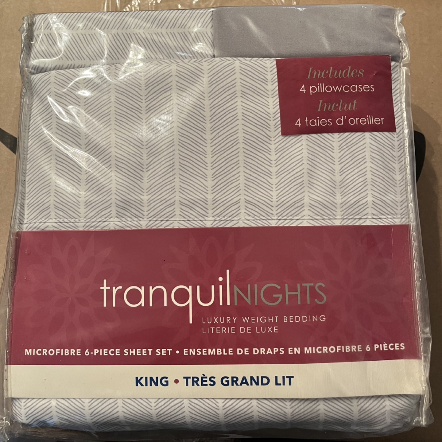 Tranquil Nights King Size Microfibre 6-Piece Sheet Set