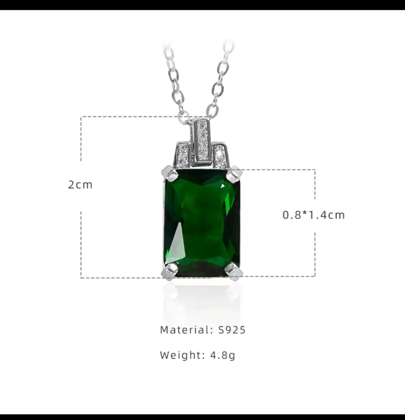 Emerald Green Necklace thumbnail