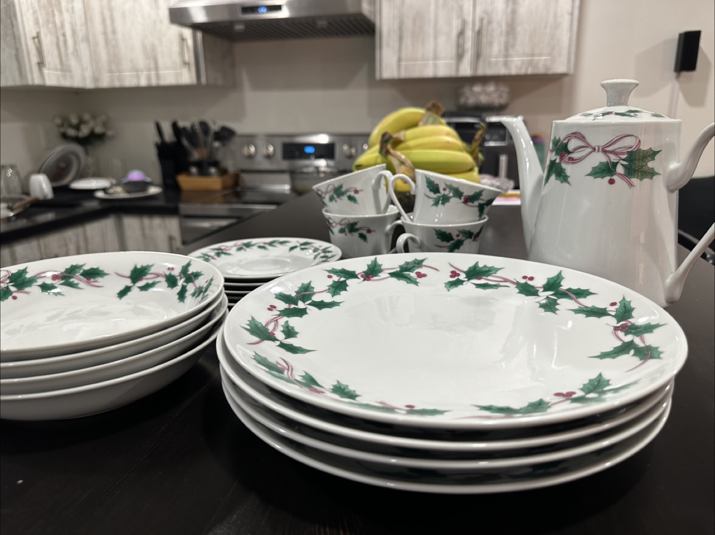 Vintage Holly China Set