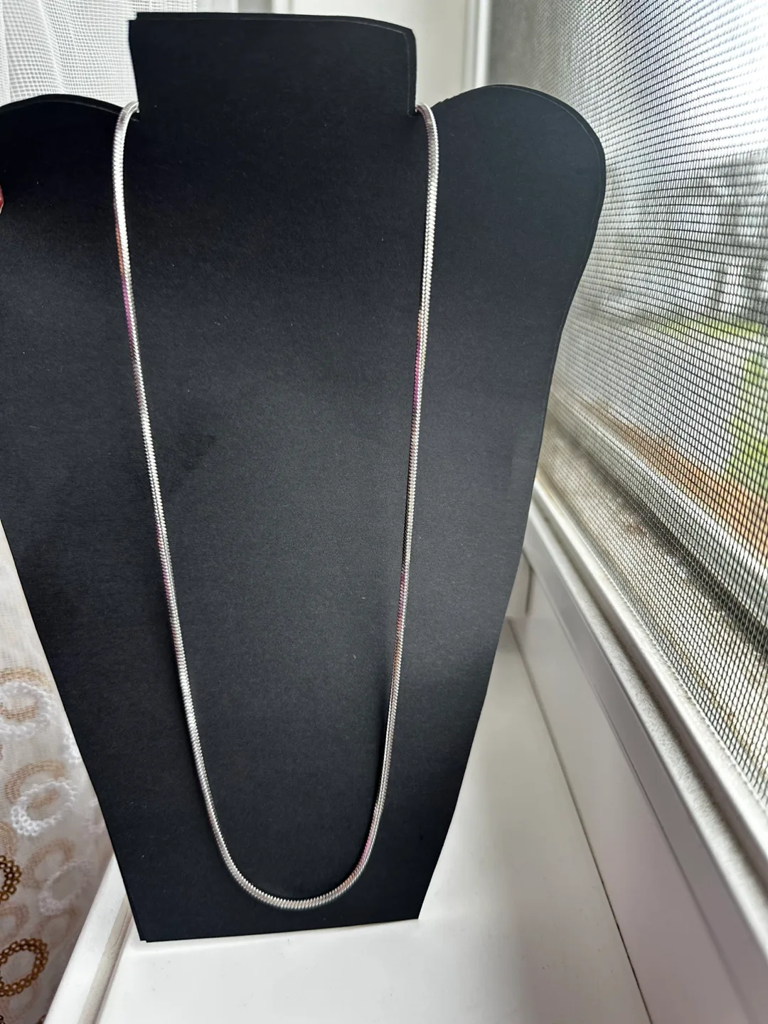Silver Snake Chain Necklace thumbnail