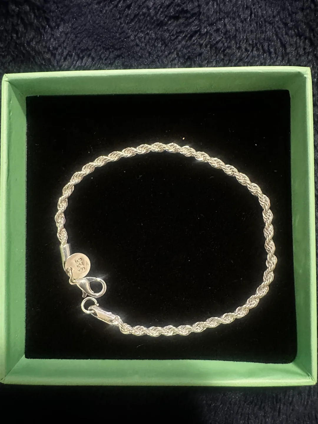Silver Rope Chain Bracelet thumbnail