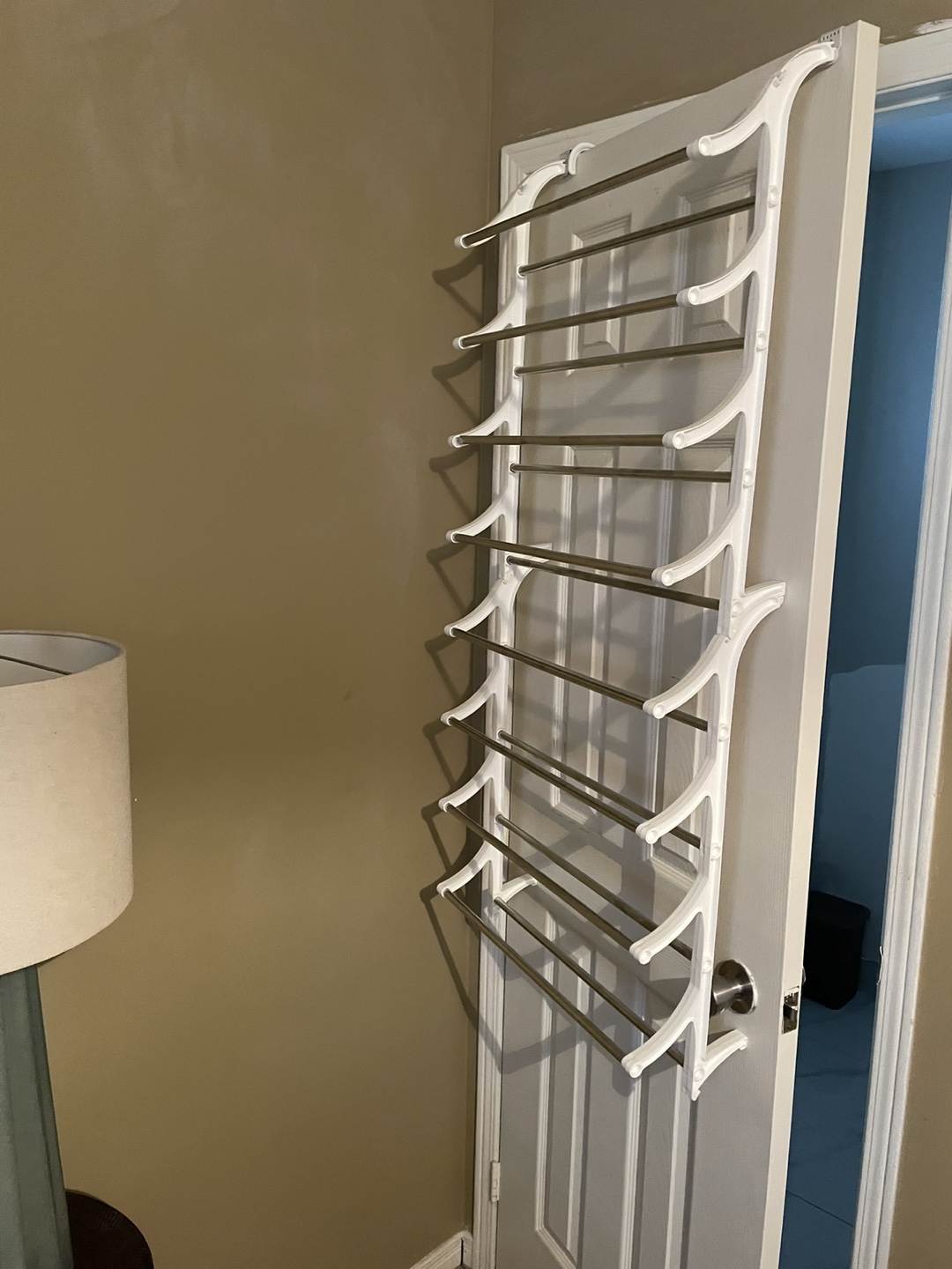 Over-the-Door Shoe Rack - White