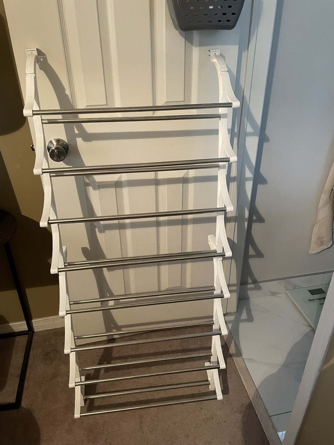 Over-the-Door Shoe Rack - White - photo 2