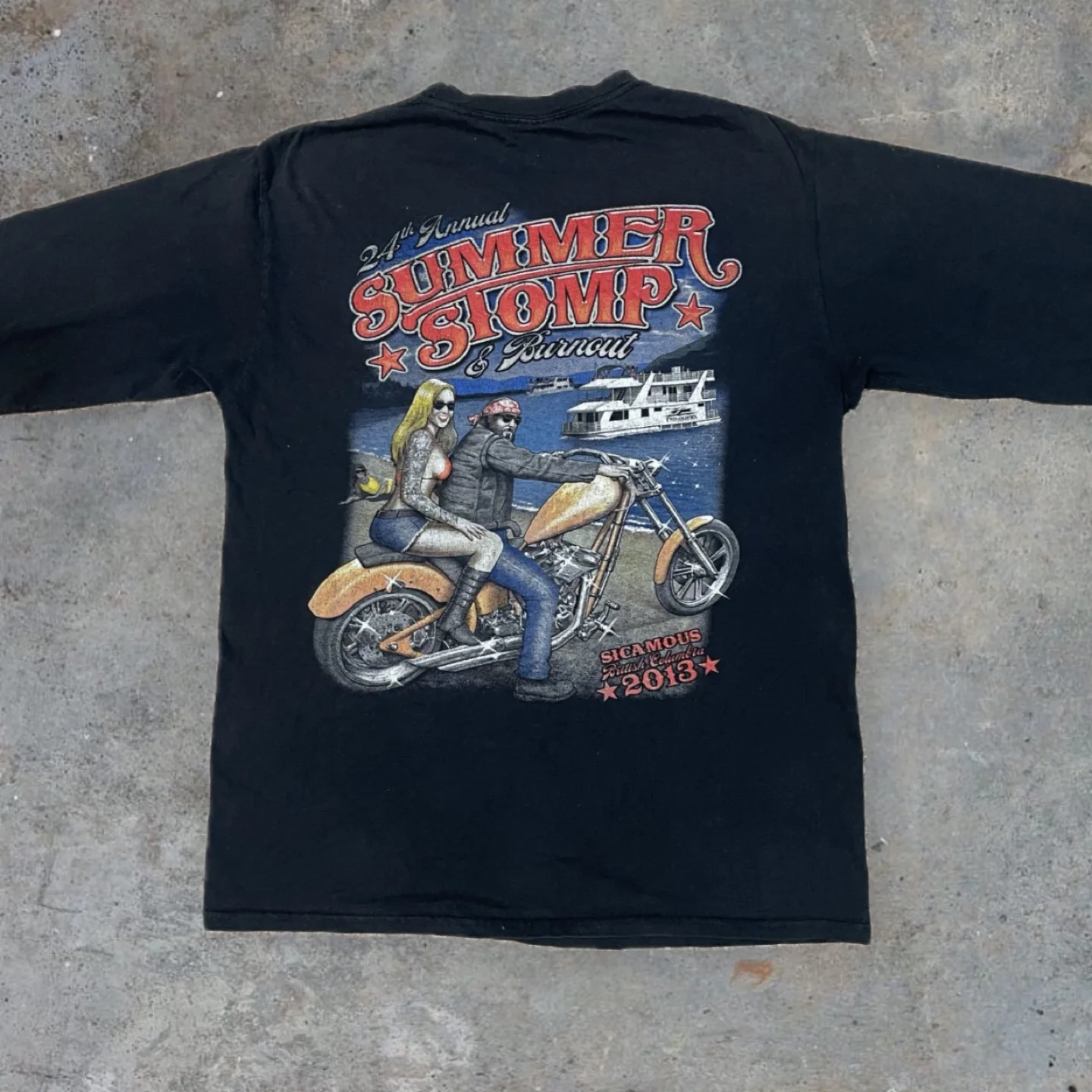 Gildan Black Summer Stomp Long Sleeve - Size S image indicator(8)
