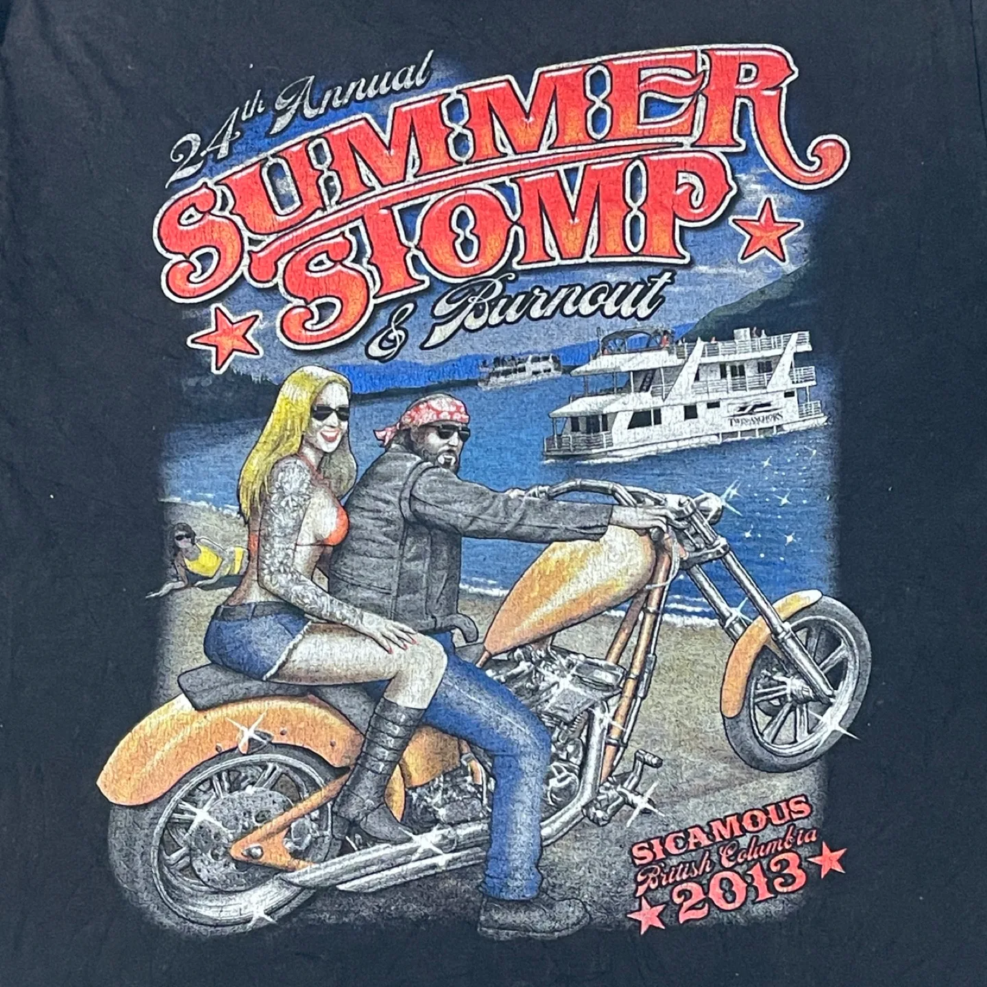 Gildan Black Summer Stomp Long Sleeve - Size S image indicator(9)