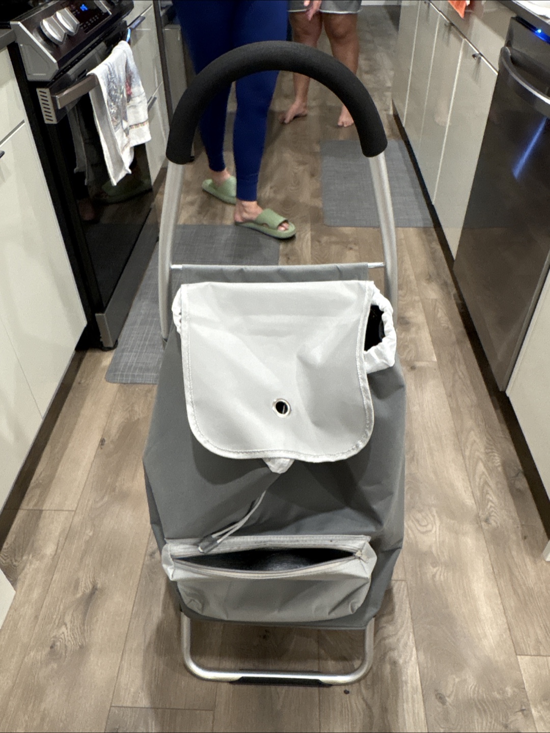Grey Shopping Trolley Cart