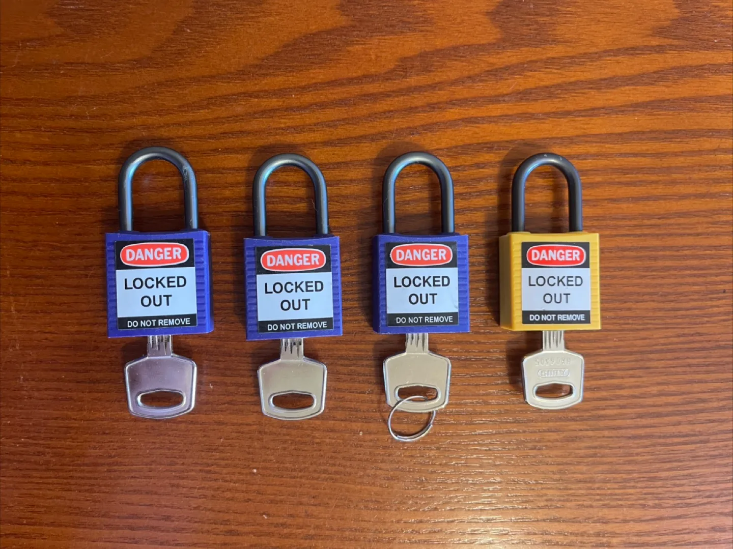 4 BRADY LOCK OUT/TAG OUT LOCKS thumbnail