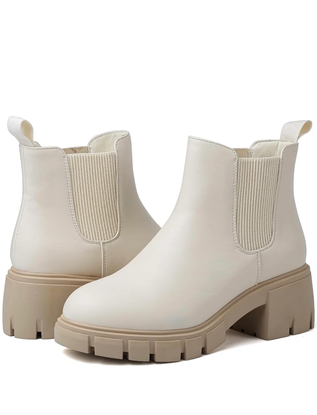 White Chelsea Boots - Size 9 thumbnail