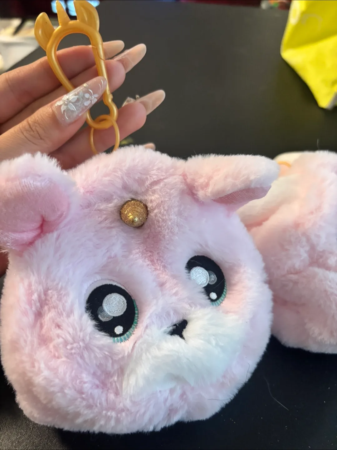 Pink Bunny Plush Coin Purse thumbnail