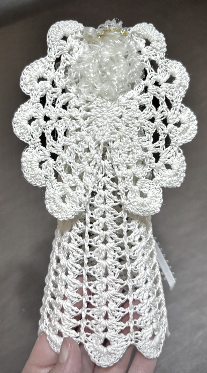 Hand Crocheted Angel Ornament - photo 2