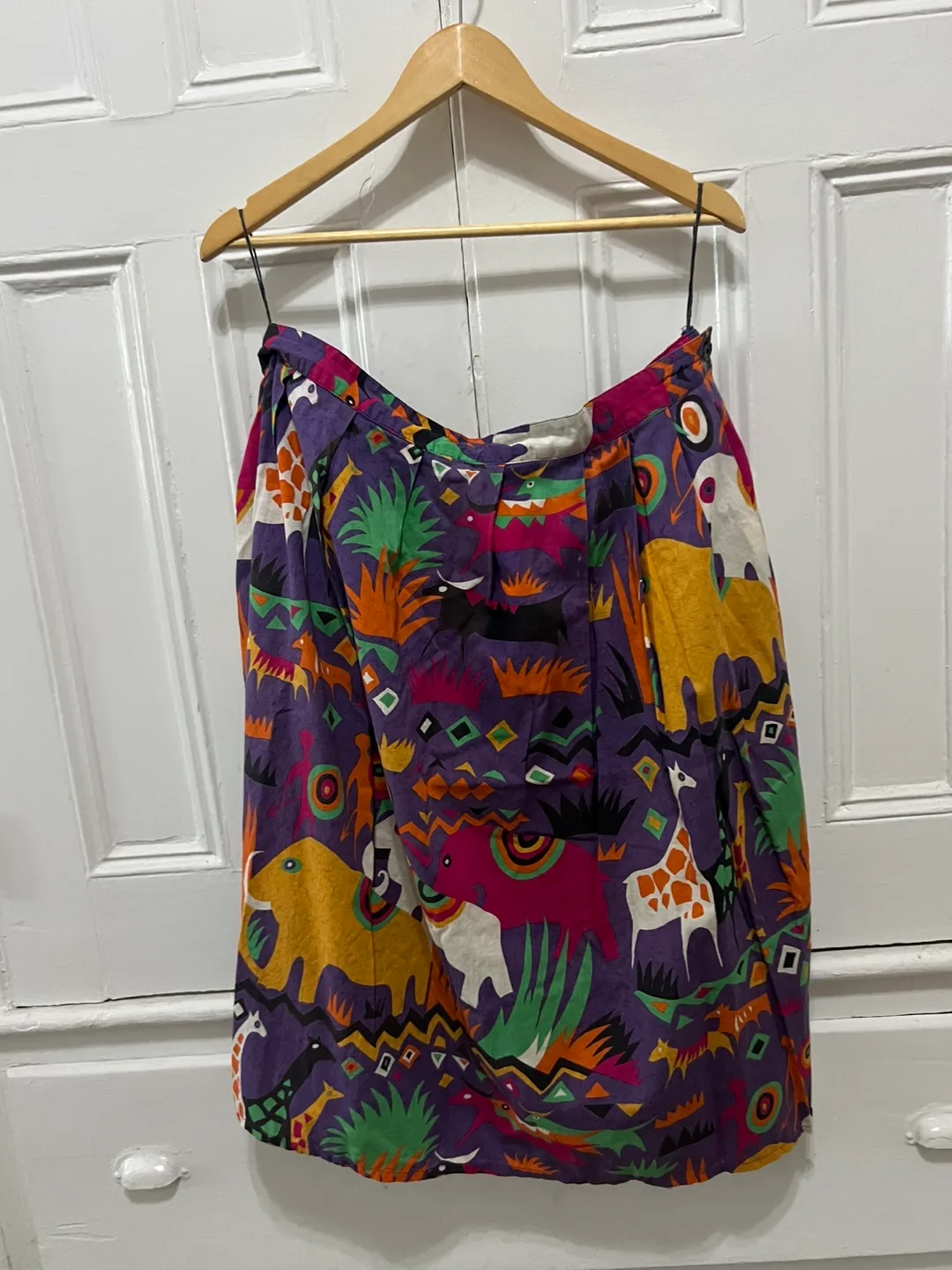 Vintage 80’s Batya Skirt with Animal Print image indicator(6)