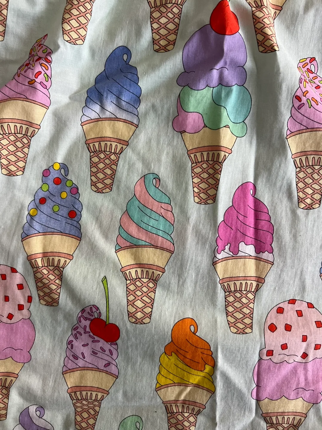 Ice Cream Print vintage 50’s inspired Skirt image indicator(2)