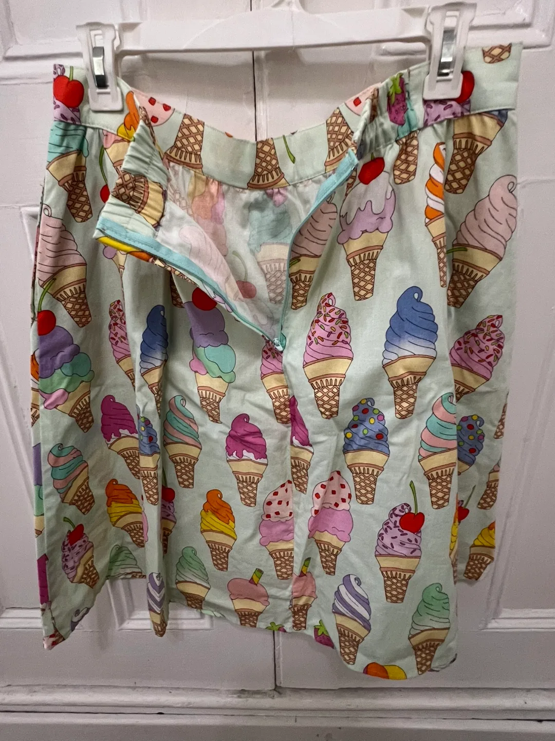 Ice Cream Print vintage 50’s inspired Skirt image indicator(6)