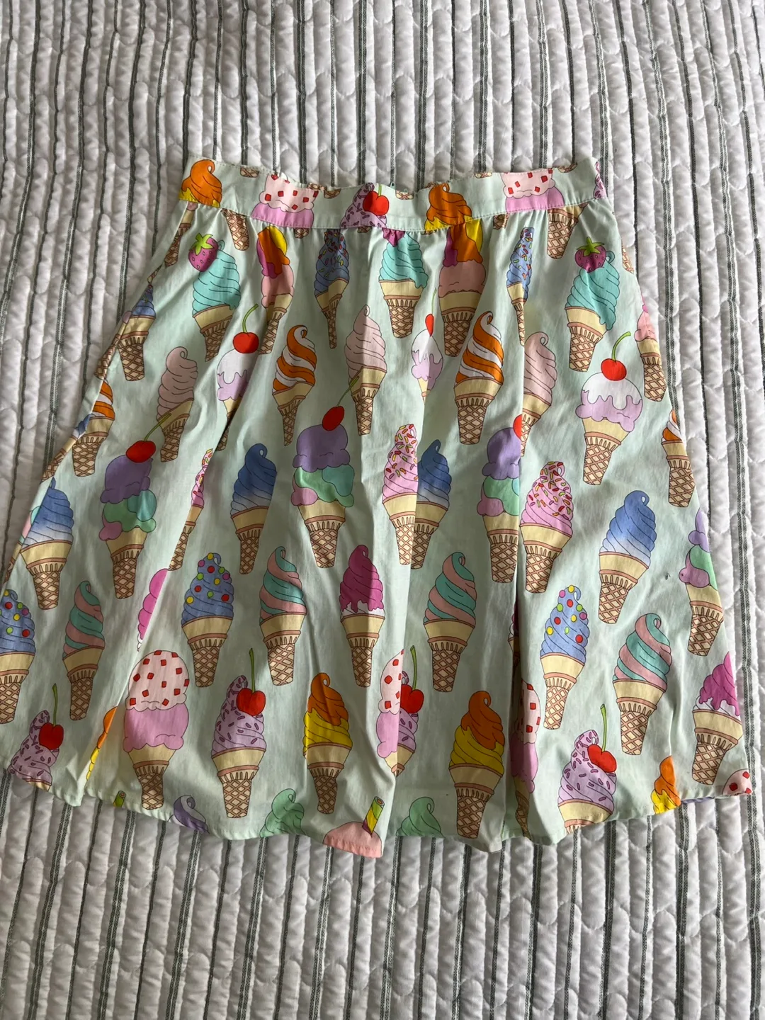 Ice Cream Print vintage 50’s inspired Skirt image indicator(3)