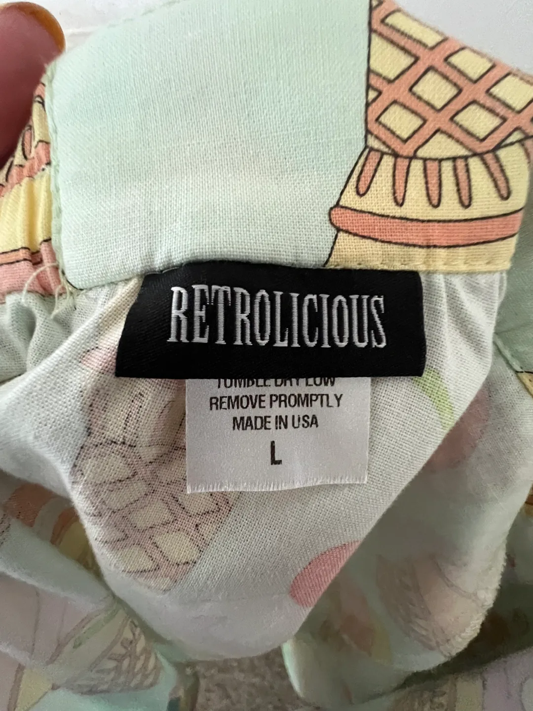 Ice Cream Print vintage 50’s inspired Skirt image indicator(7)