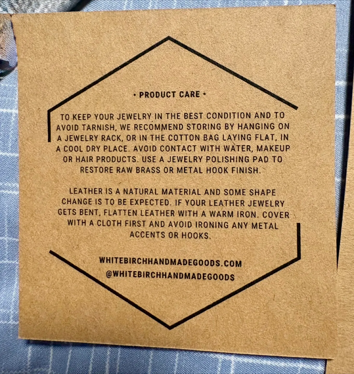 White Birch Handmade Goods Triangle Earrings image indicator(2)