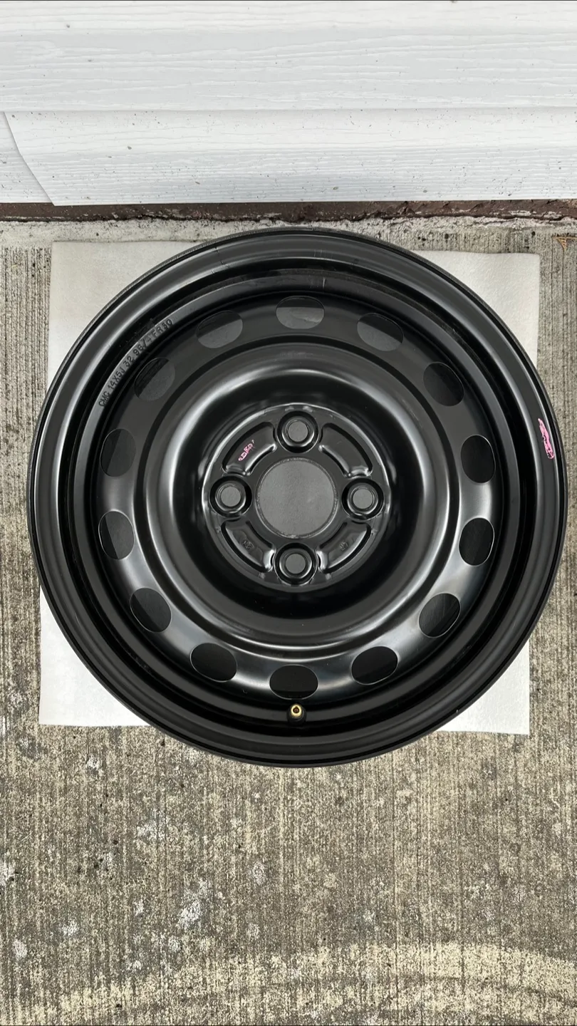 OEM Honda 14x5J 4x100 Steel Wheels - almost brand new thumbnail