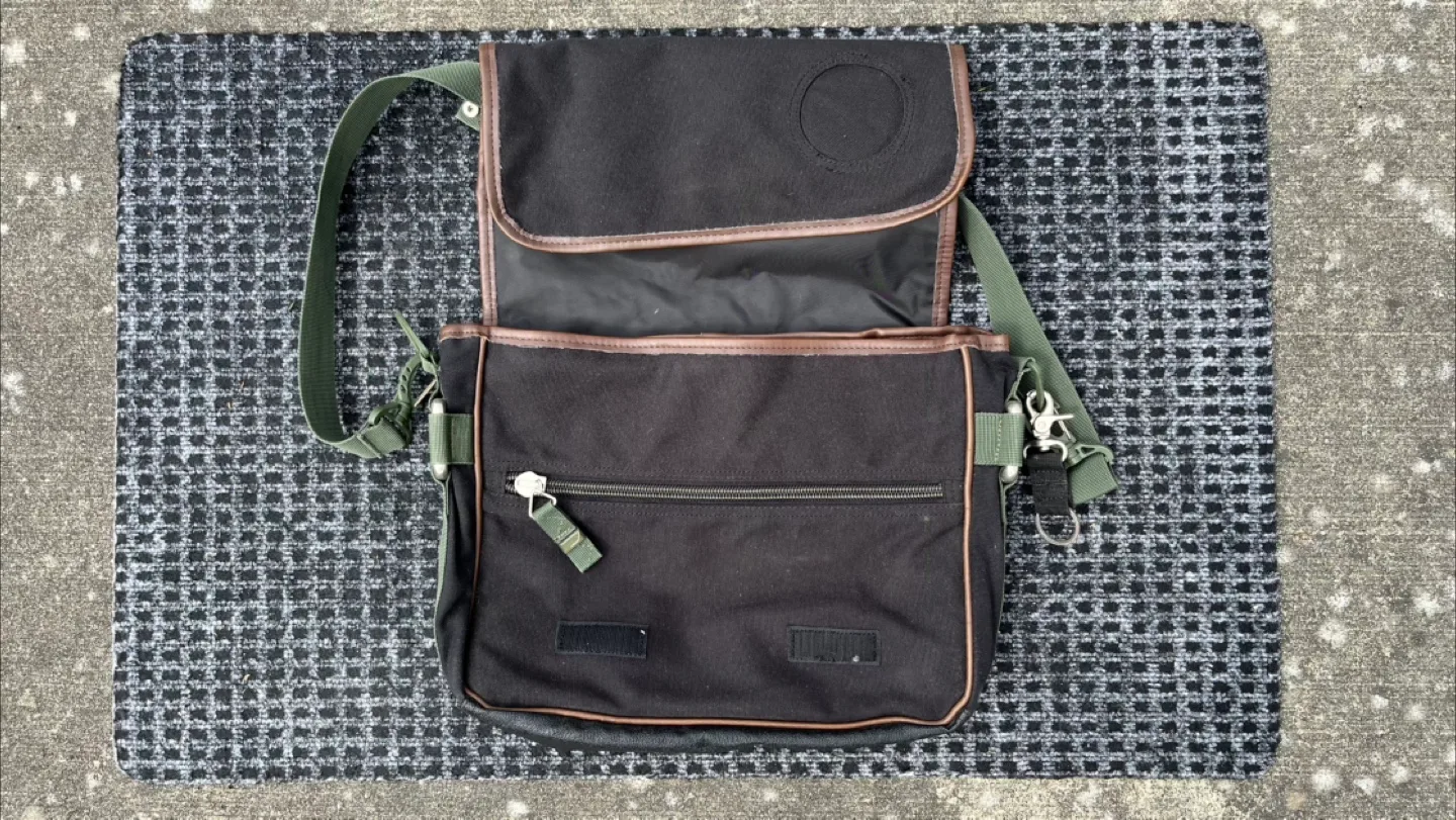 Vintage Diesel ‘Spare Parts’ Canvas Military Crossbody bag image indicator(2)