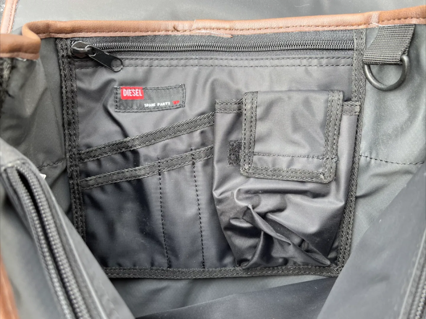 Vintage Diesel ‘Spare Parts’ Canvas Military Crossbody bag image indicator(4)