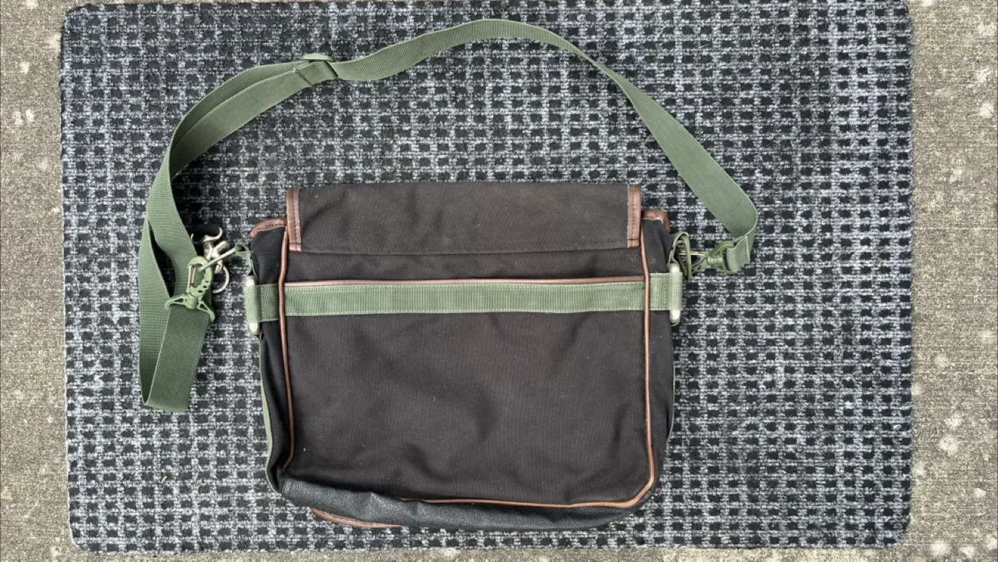 Vintage Diesel ‘Spare Parts’ Canvas Military Crossbody bag image indicator(5)