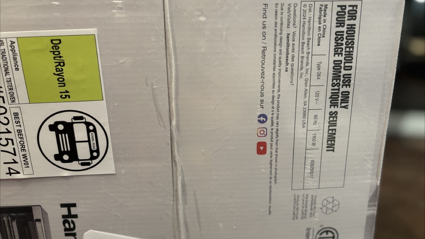 Hamilton Beach Toaster Oven - Like New! - photo 3