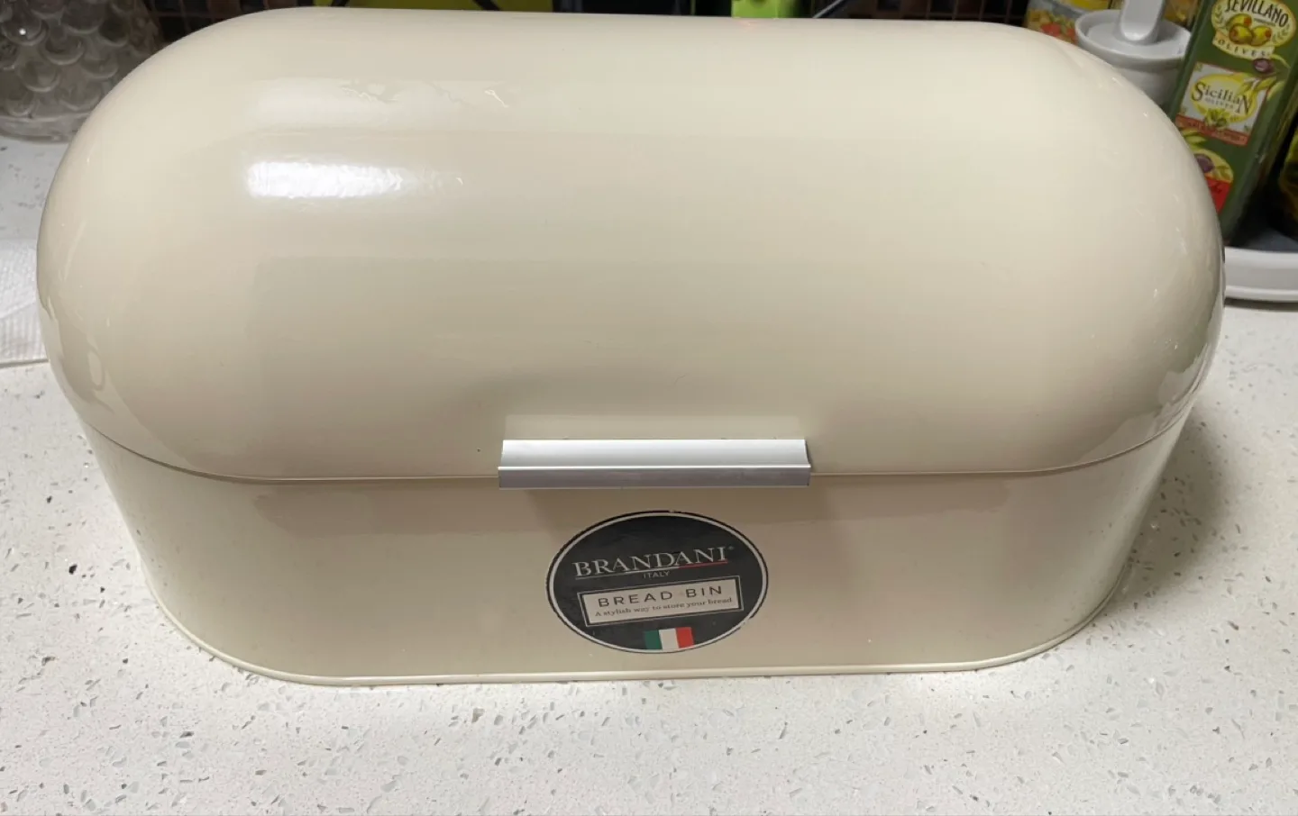 🎉MOVING SALE🎉Brandani Bread Bin - Cream Color thumbnail
