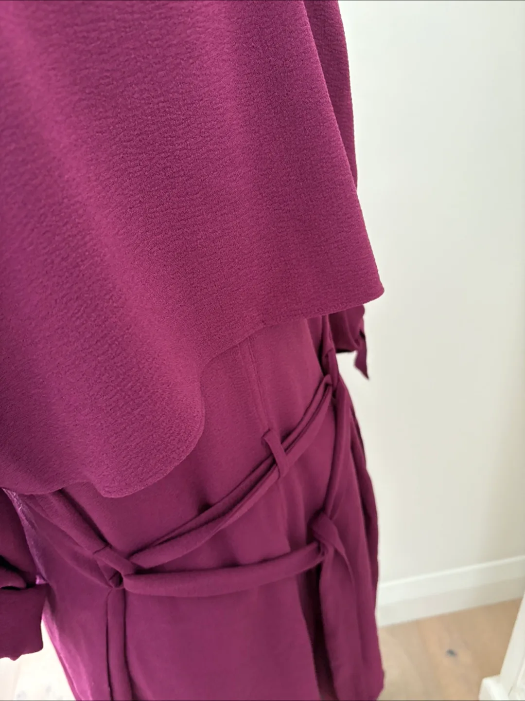 2pc J Lo S Trench M Lace with stone embellished tank top image indicator(5)