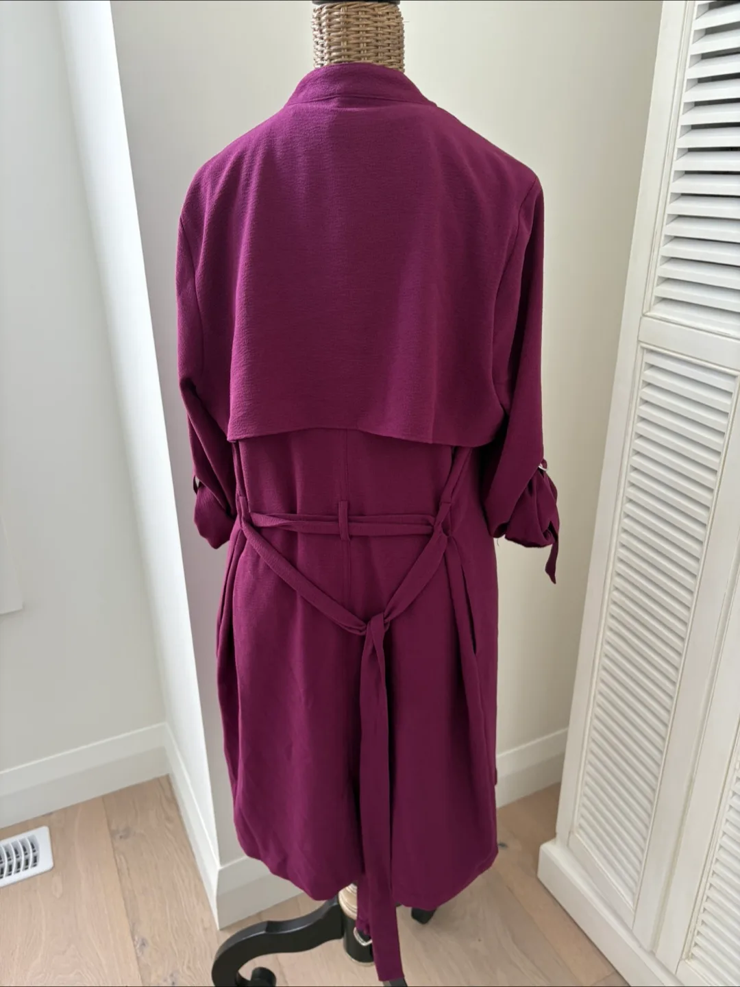 2pc J Lo S Trench M Lace with stone embellished tank top image indicator(2)