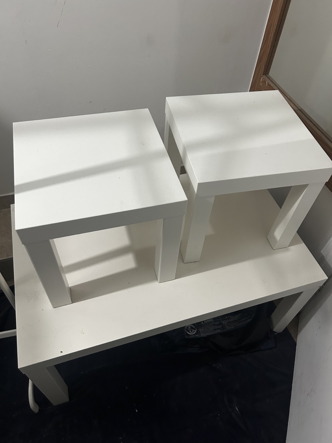 IKEA Lack Coffee and Side Table - White