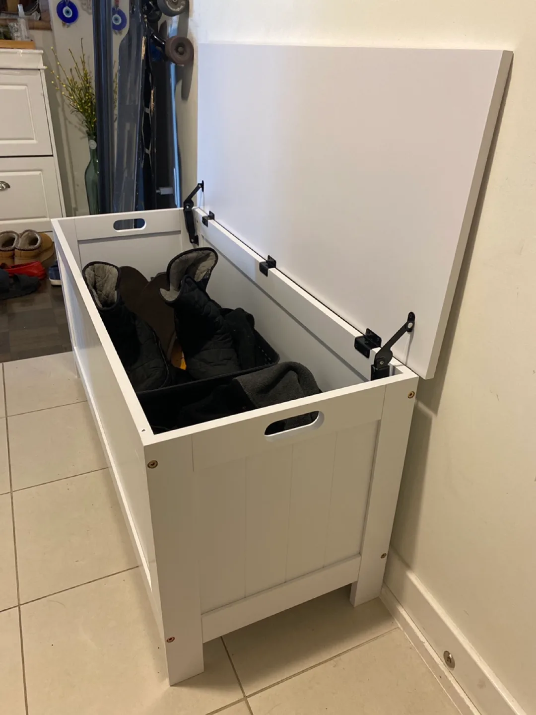 NEW Wooden Storage Bench 39.4" thumbnail