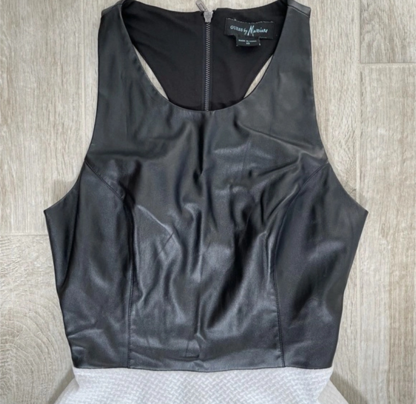 Guess by Marciano Black Leather Dress, Small - photo 3