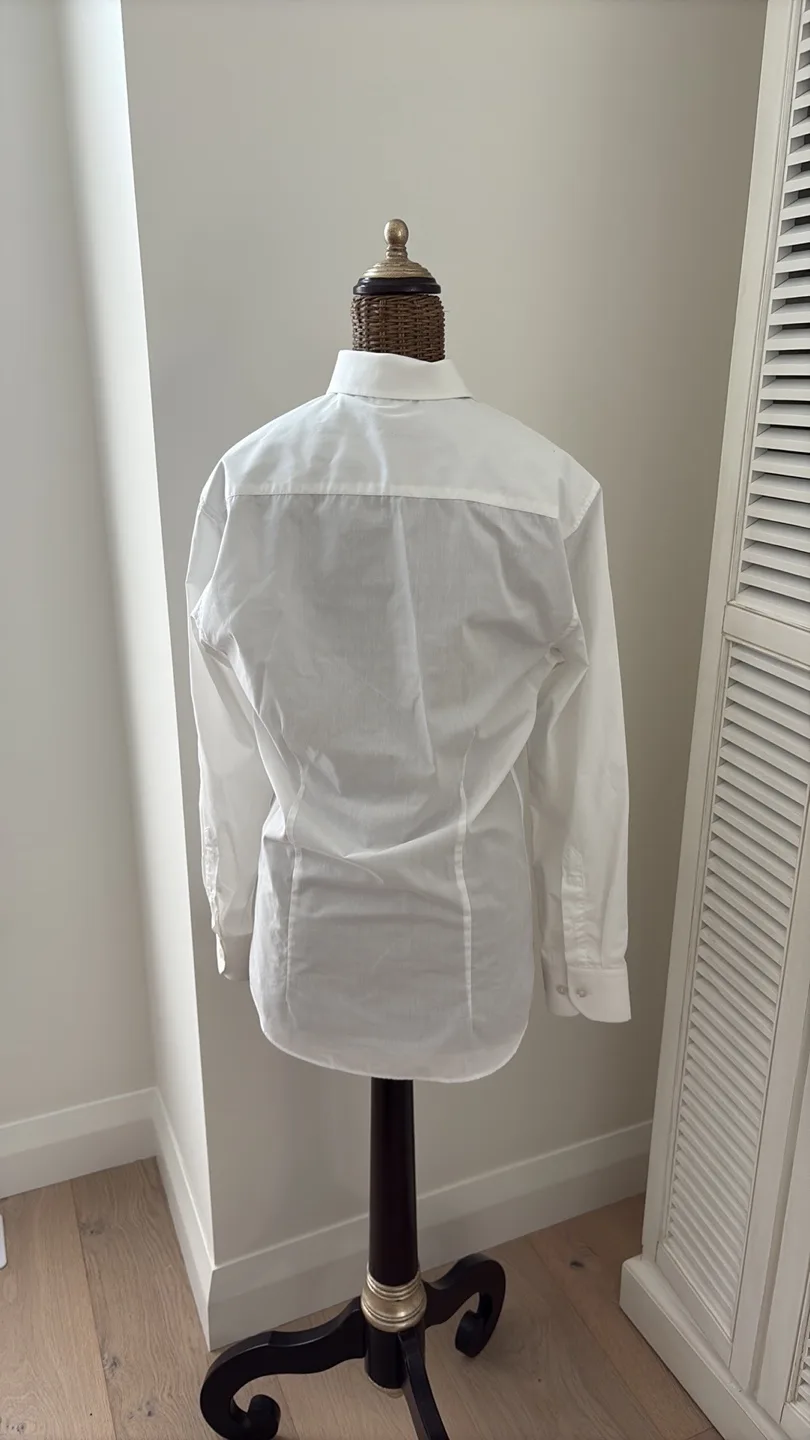 Strauss White Long Sleeve Dress Shirt 14.5 / R image indicator(2)