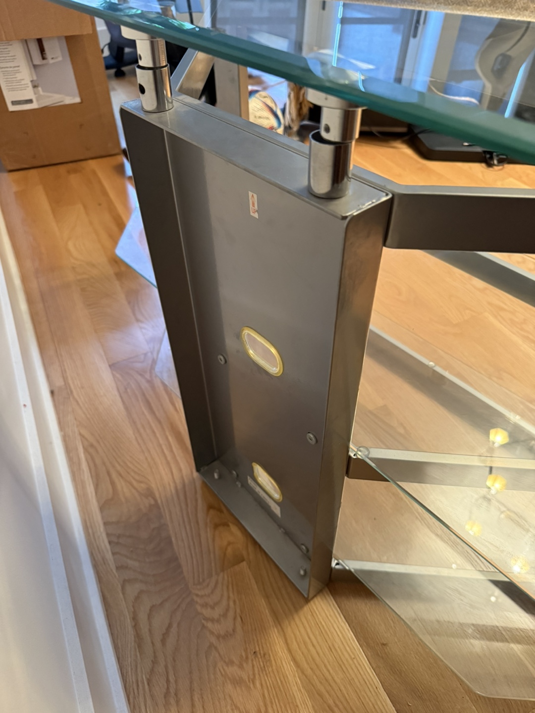 Glass & Metal TV Stand - photo 3
