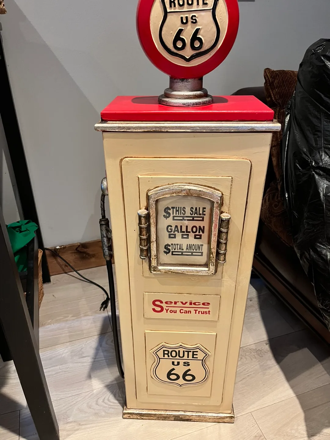 Route 66 Gas Pump CD Cabinet thumbnail