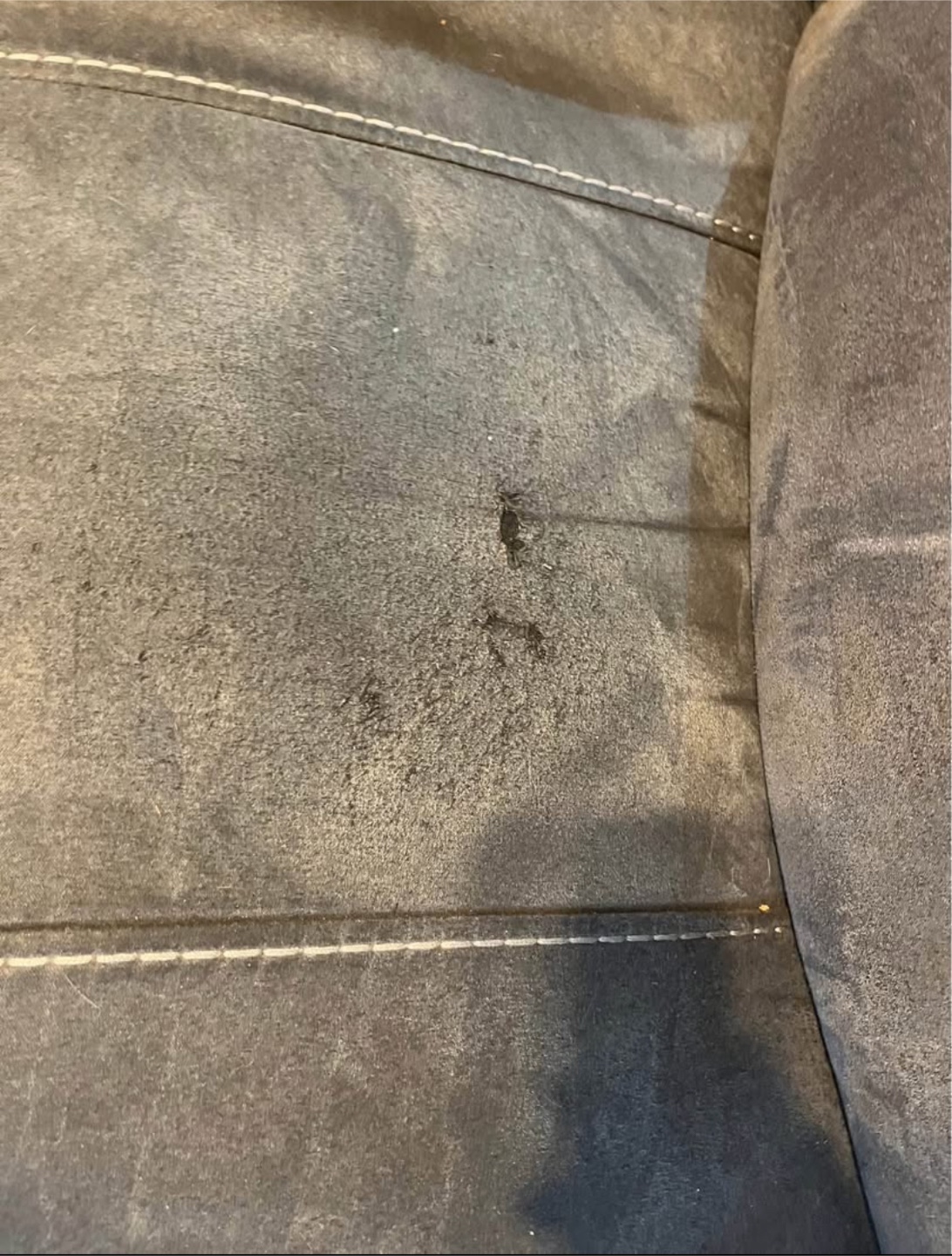 Brown Reclining Sofa with Center Console - photo 4