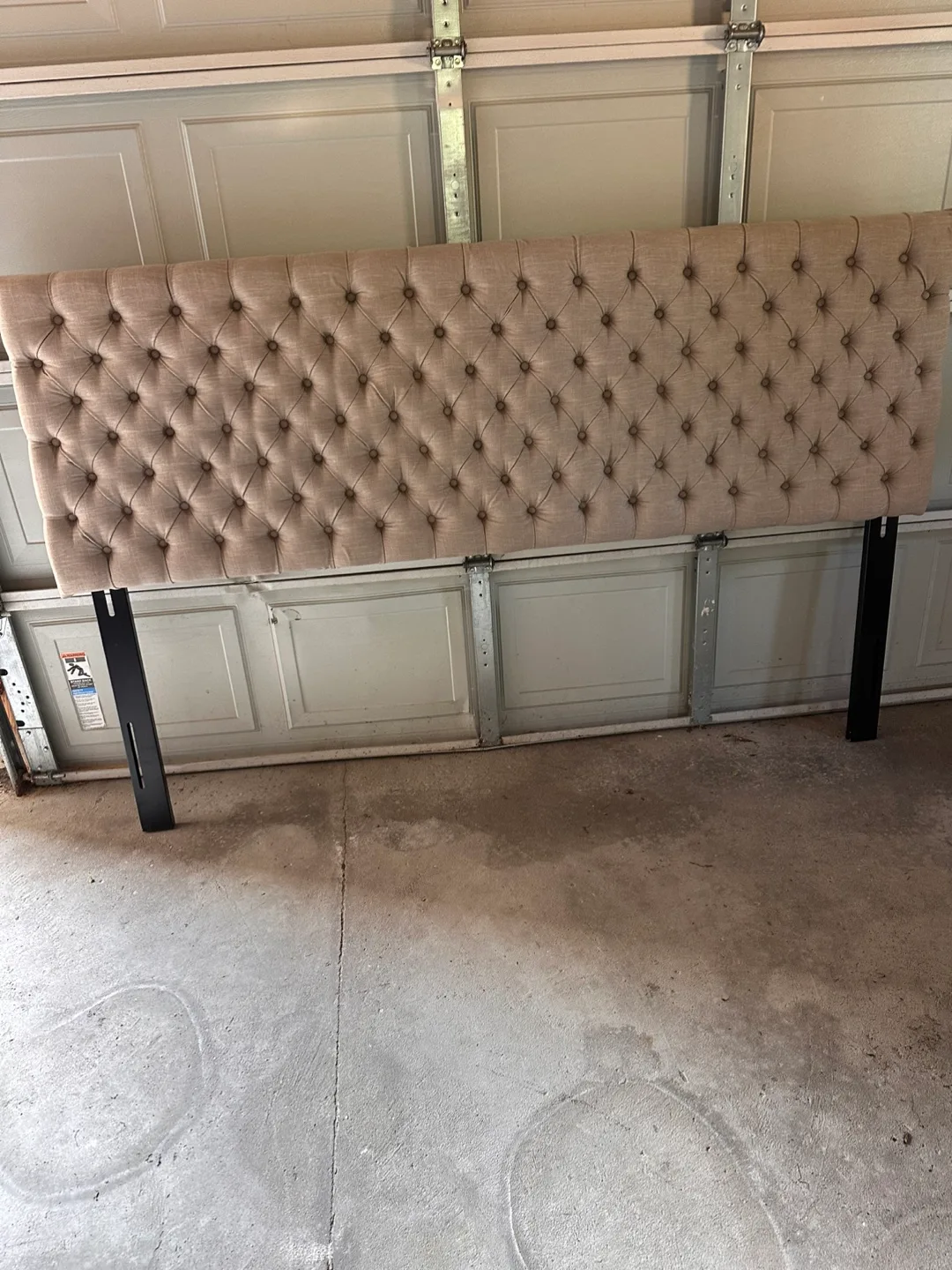 Tufted Headboard - Neutral Colour thumbnail